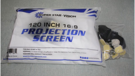 New arrival 120 inch front and rear portable projection screen