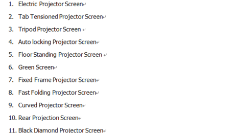 Projector Screen Manufacturer