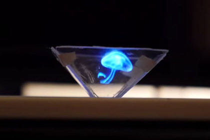 3D holographic projector