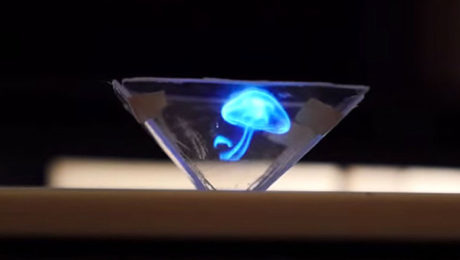 3D holographic projector