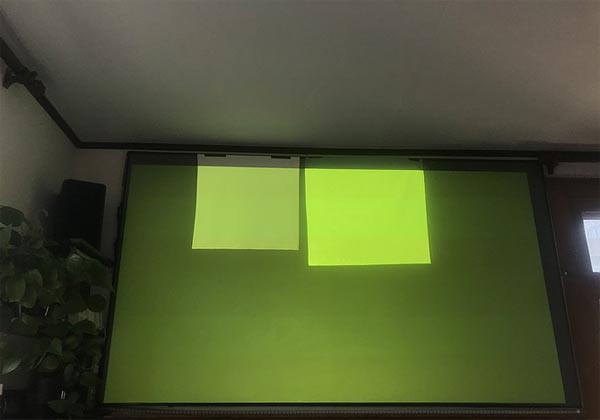 motorized projector screen